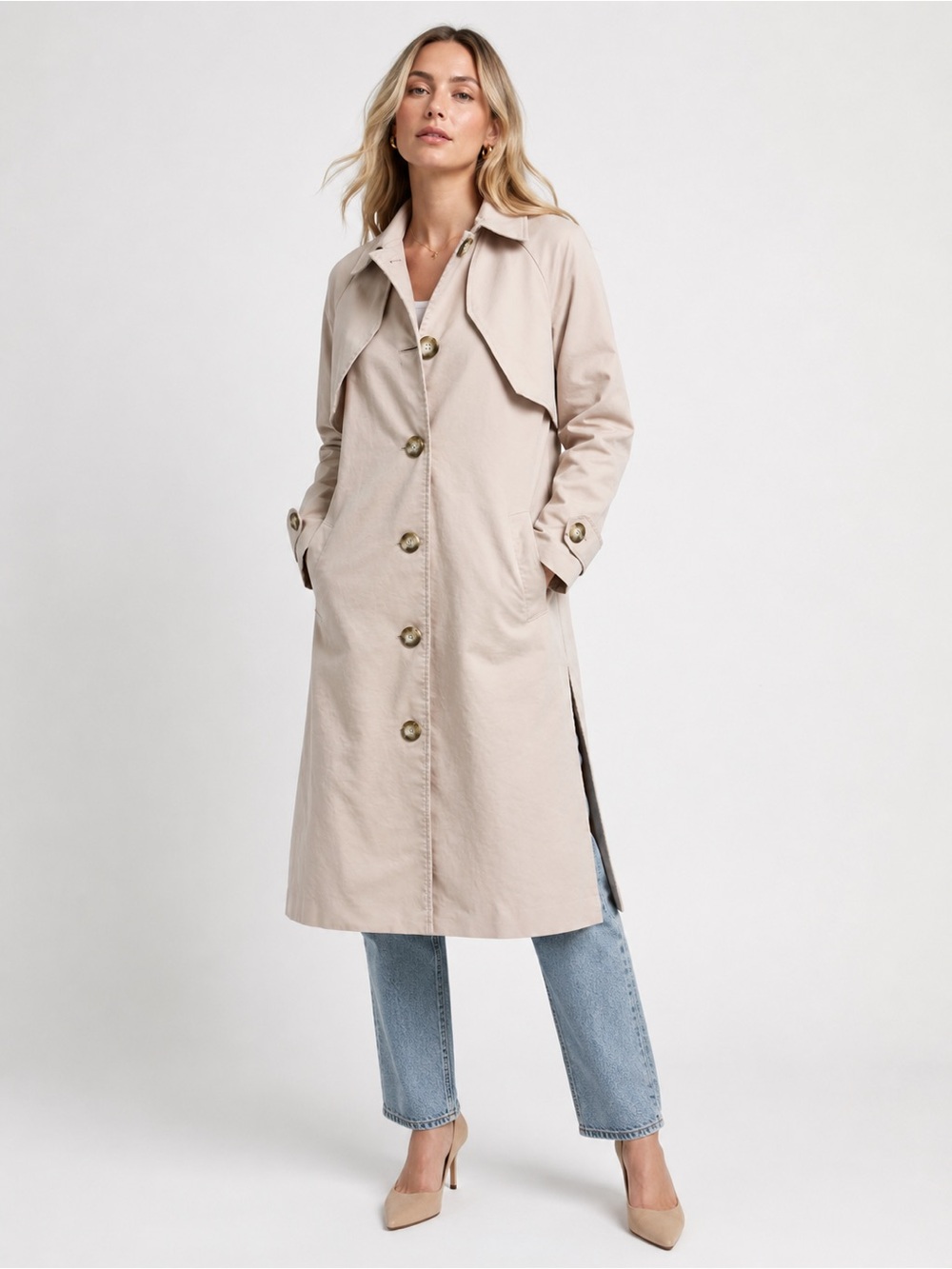 MOTF trenchcoat jacket beige khaki XS